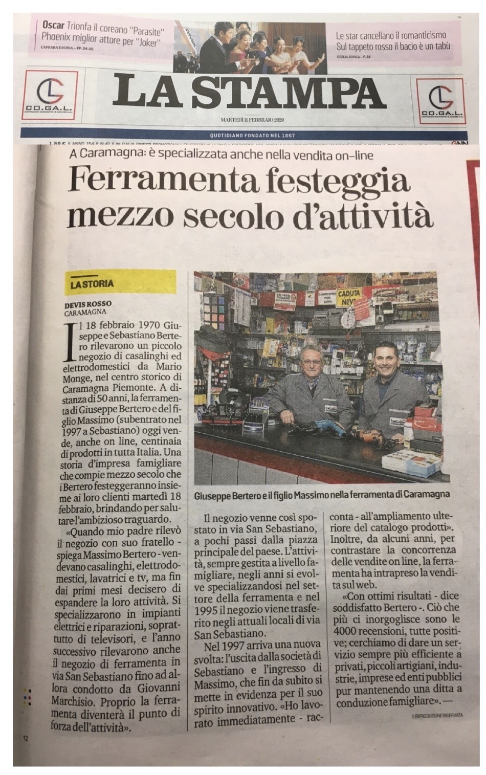 /cgi-bin/immagini/7f5cdd4f-7cb5-4be8-aad5-cb8758c2e889_50 ANNI ARTICOLO LA STAMPA DEL 11 FEBBRAIO 2020 (1).JPG